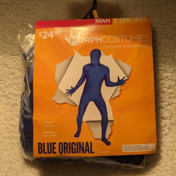 Men's Blue man full body costume size Large - Picture 1 of 2